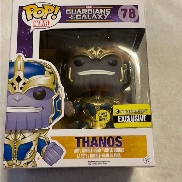 NEW IN BOXFunko Pop Marvel Glow In The Dark Thanos - Picture 2 of 3